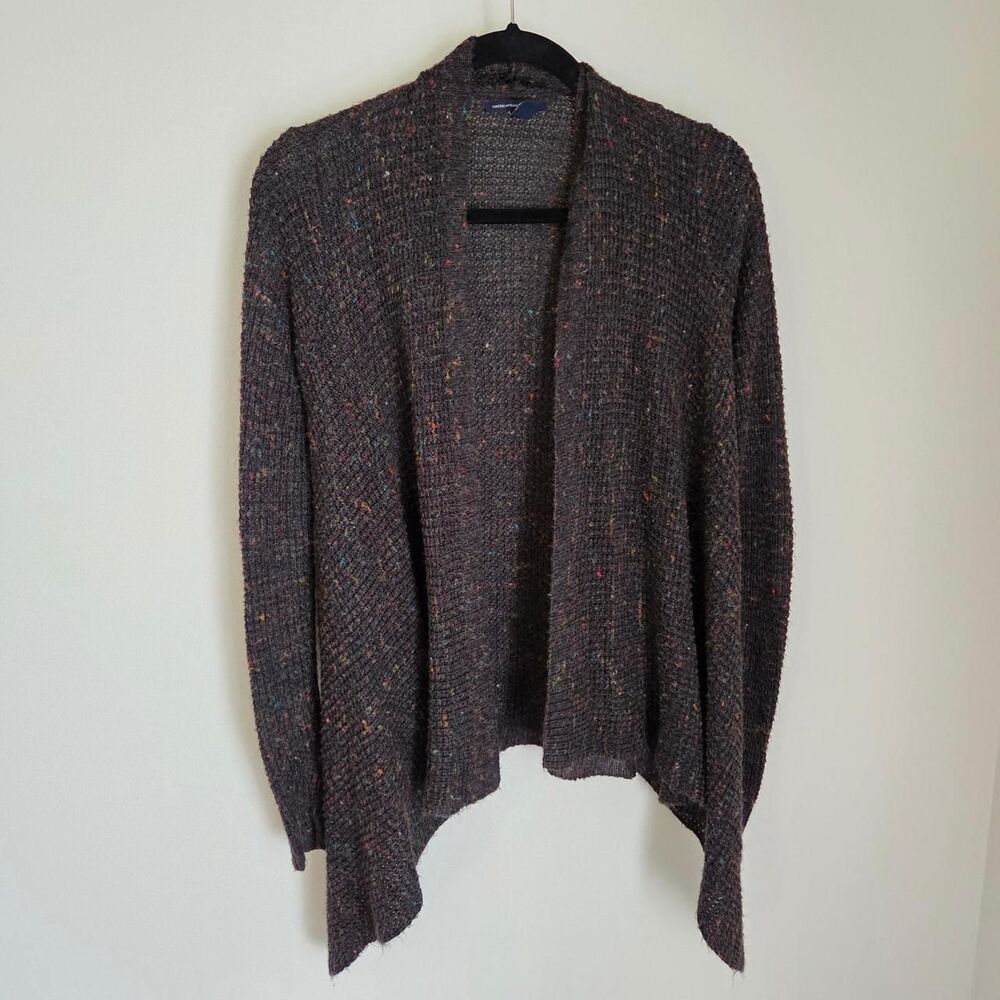 American Eagle Outfitters Chunky Tweed Knit Open Cardigan size S
